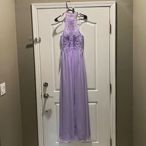 Azazie halter top bridesmaid dress